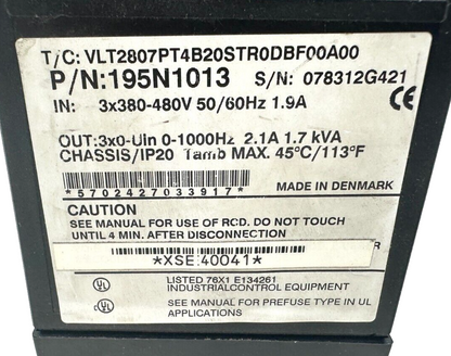 used Danfoss VLT 2800 195N1013 Drive - DANFOSS