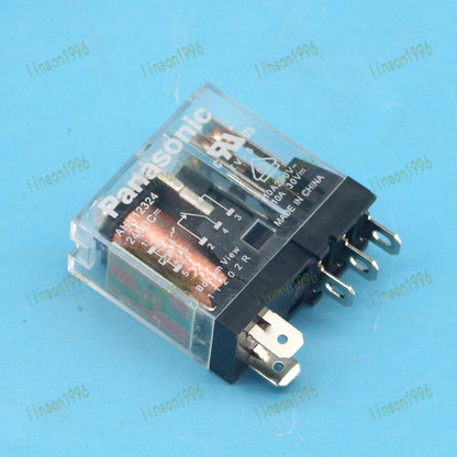 10-PC Panasonic Intermediate Relay AHN12324 24VDC 10A 5Pin Fast Ship - PANASONIC