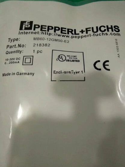 Proximity Sensor MB60-12GM50-E2 - PEPPERL+FUCHS