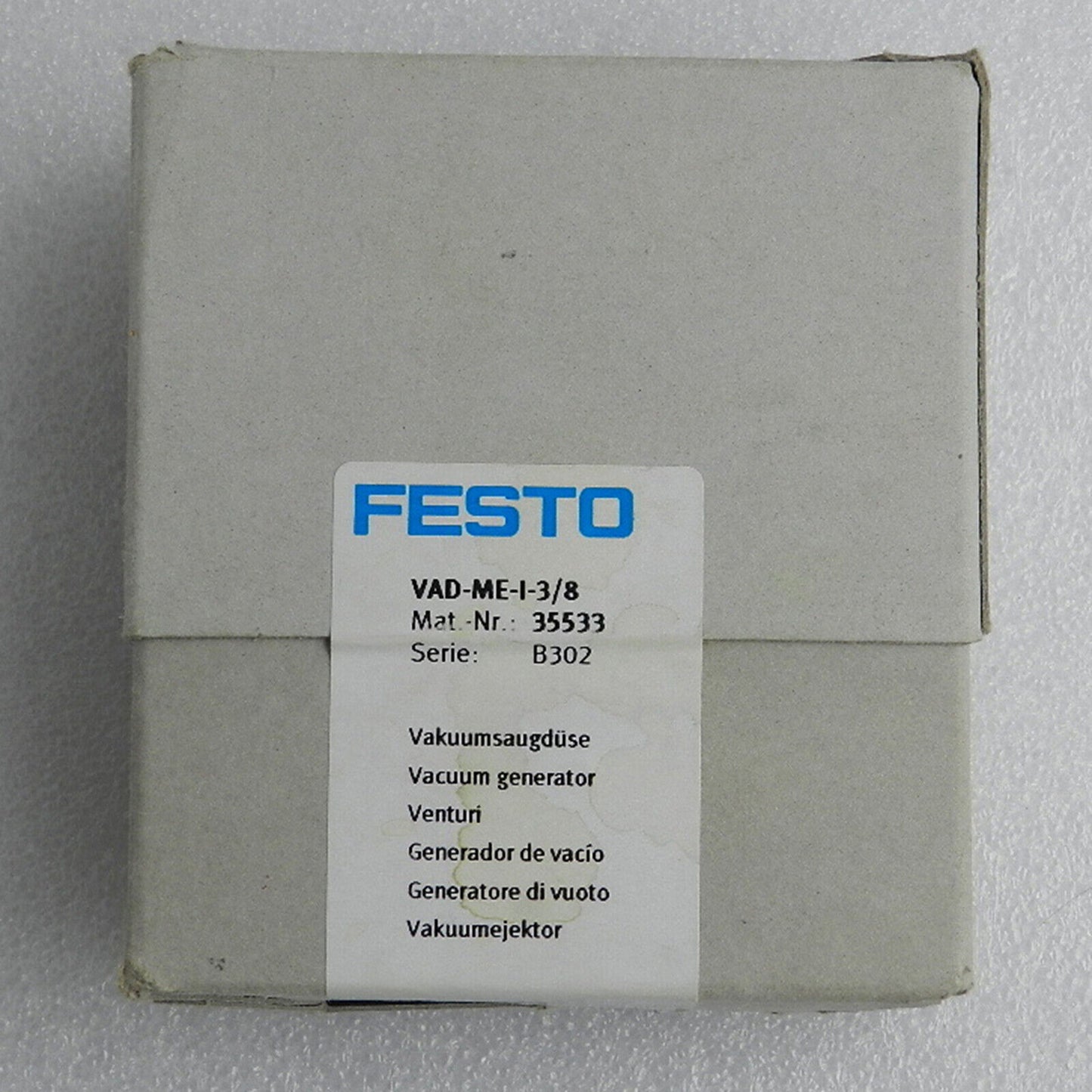 FESTO VAD-ME-I-3/8 Vacuum Generator - FESTO