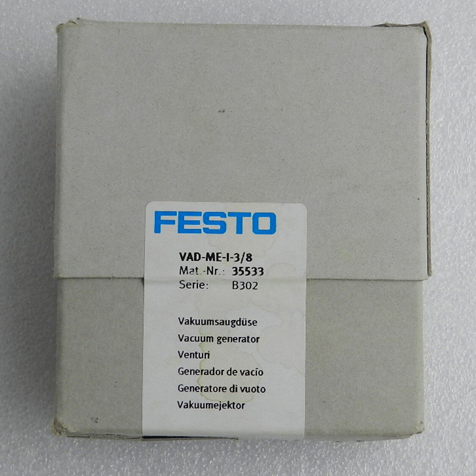 FESTO VAD-ME-I-3/8 Vacuum Generator - FESTO