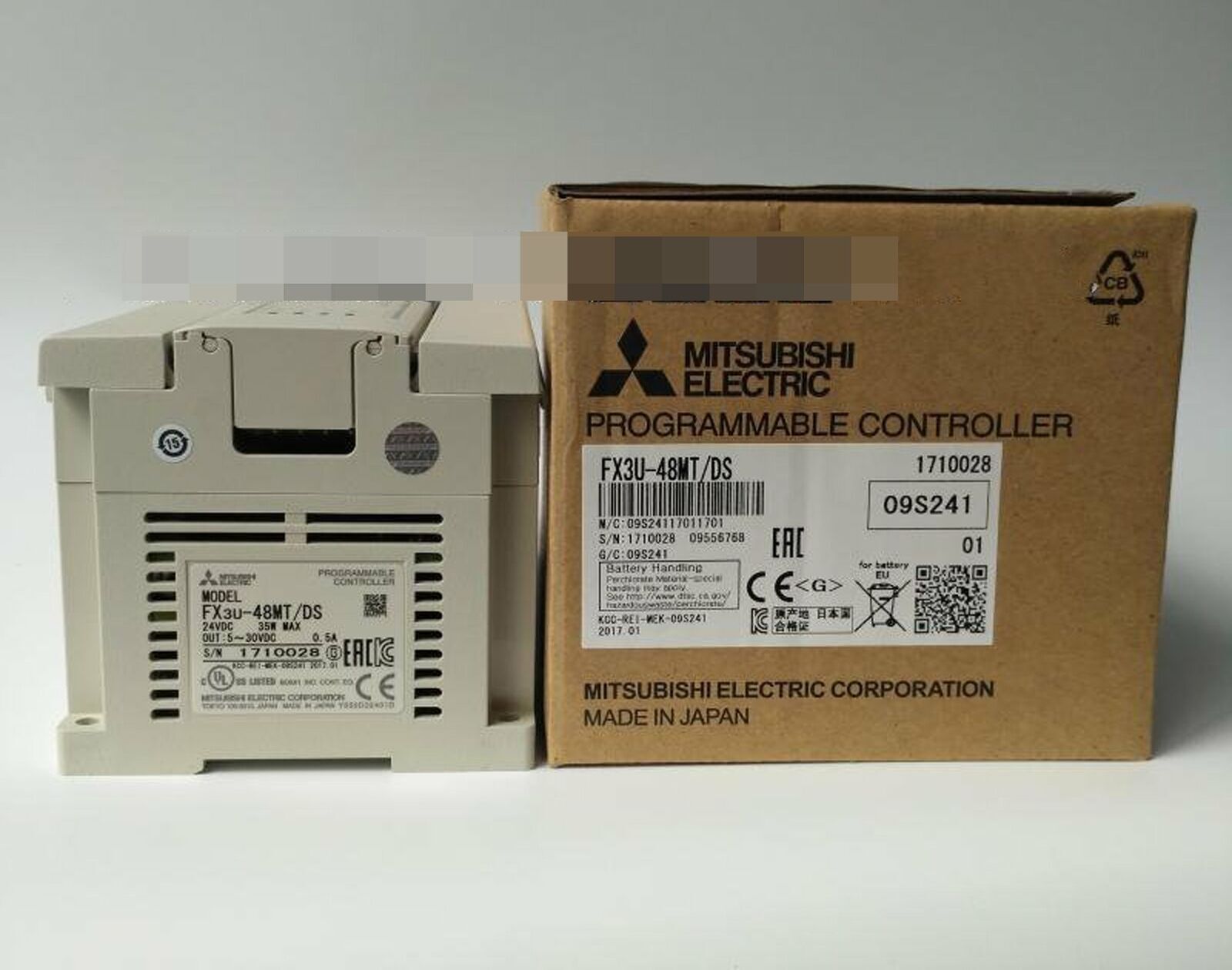Mitsubishi Programmable Controllers FX3U-48MT-DS – One-Year Warranty - MITSUBISHI
