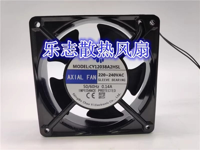 AXIALFAN CY12038A2HSL 12038 AC220V-240V 0.14A Aluminum Frame Cooling Fan