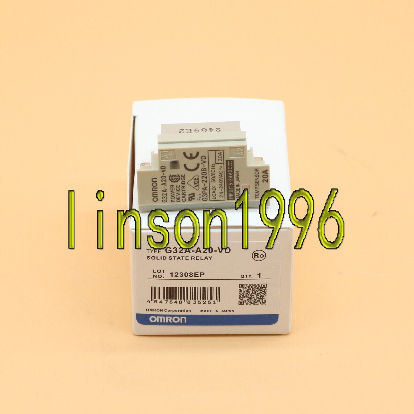 Omron G32A-A20-VD Solid State Relay FAST SHIP - OMRON