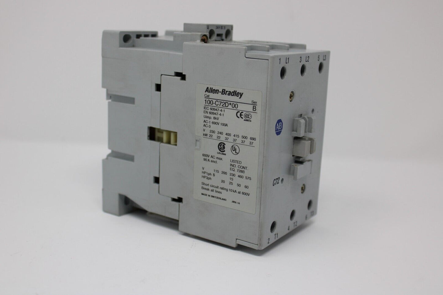 used Allen Bradley 100-C72D*00 Contactor - ALLEN BRADLEY