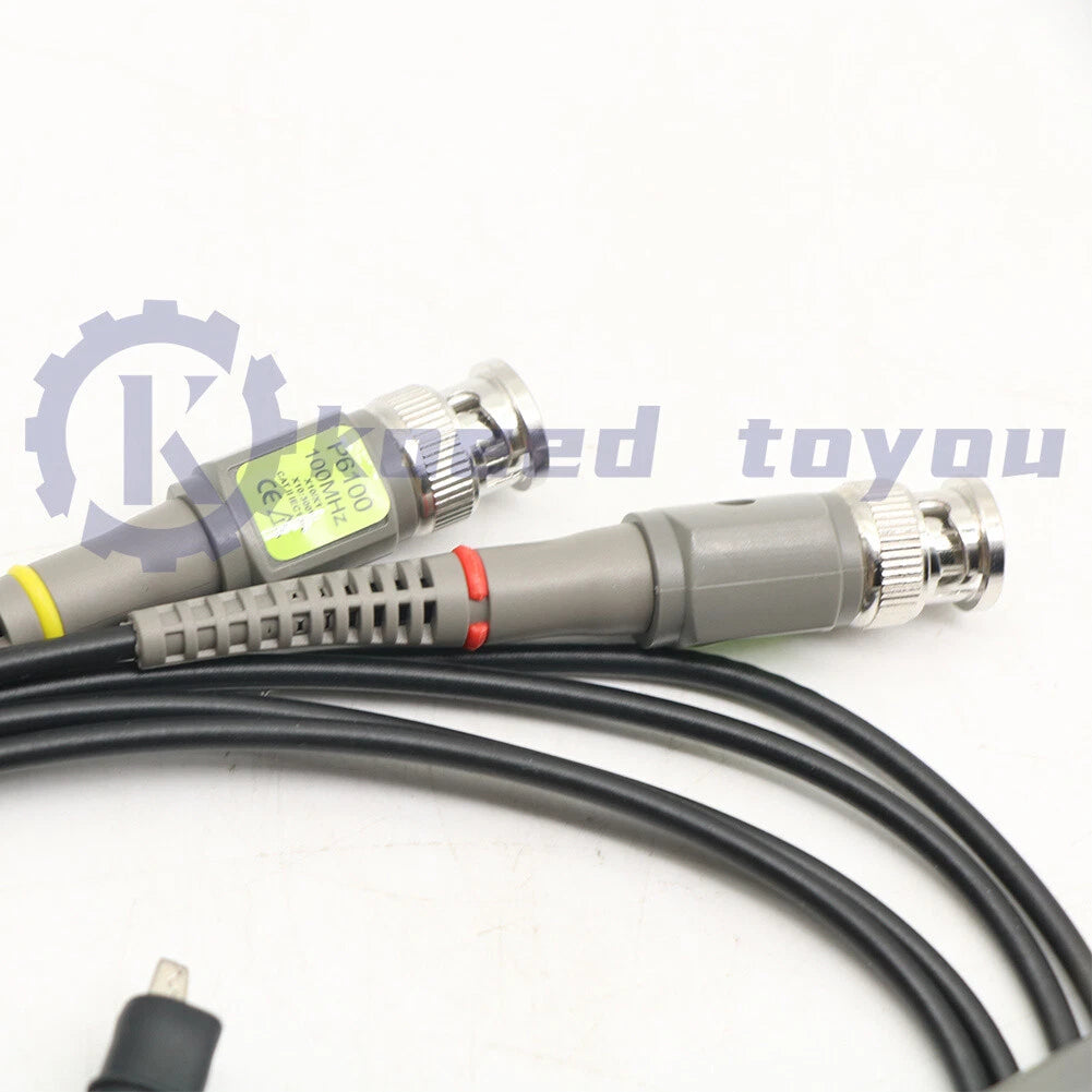 2PCS P6100 100MHz Oscilloscope Probe 10:1 and 1:1 for Rigol Atten Owon Siglent