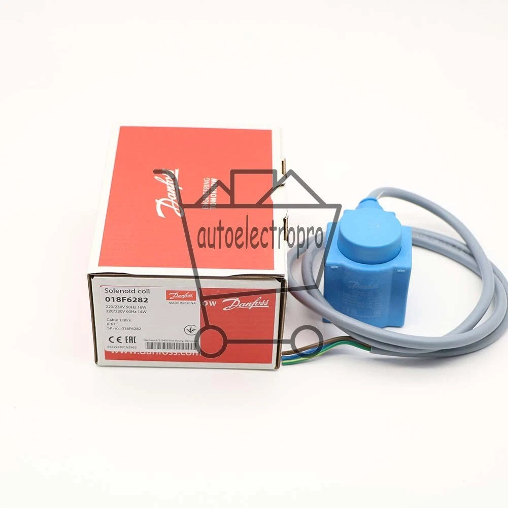 Danfoss 018F6282 Solenoid Coil 220-230 V,60 Hz, 14 W, 50 Hz, 16 W, IP20, BF230CS
