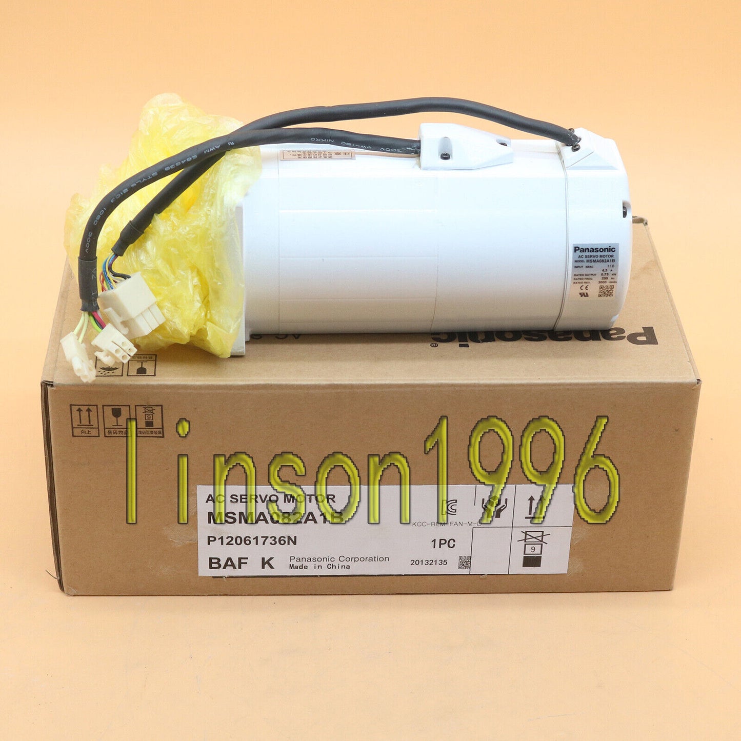 Panasonic servo motor MSMA082A1B 1PC - PANASONIC
