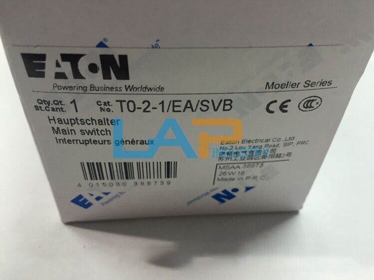 1PCS Eaton TO-2-1/EA/SVB Isolation Switch Cam Switch - EATON