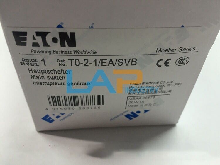 new 1PCS  FOR EATON Load switch TO-2-1/EA/SVB Isolation switch Cam switch EATON