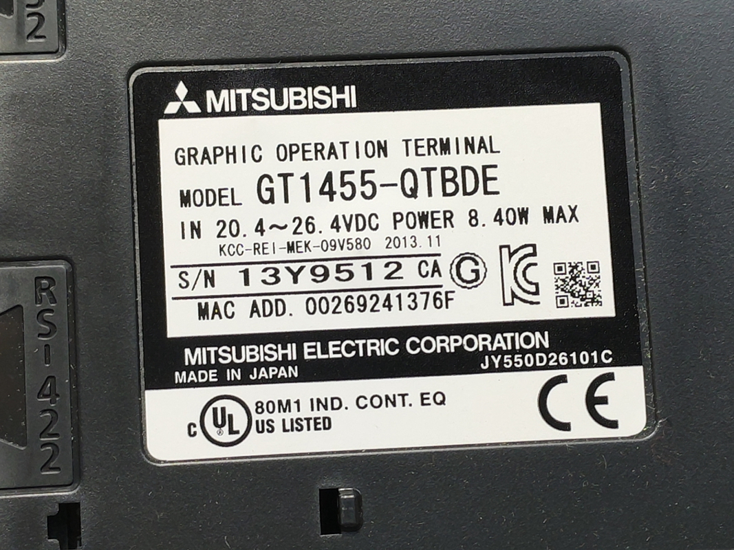 new Mitubishi GT1455-QTBDE Touch Screen ping - MITSUBISHI