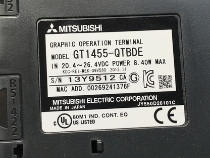 new Mitubishi GT1455-QTBDE Touch Screen ping - MITSUBISHI