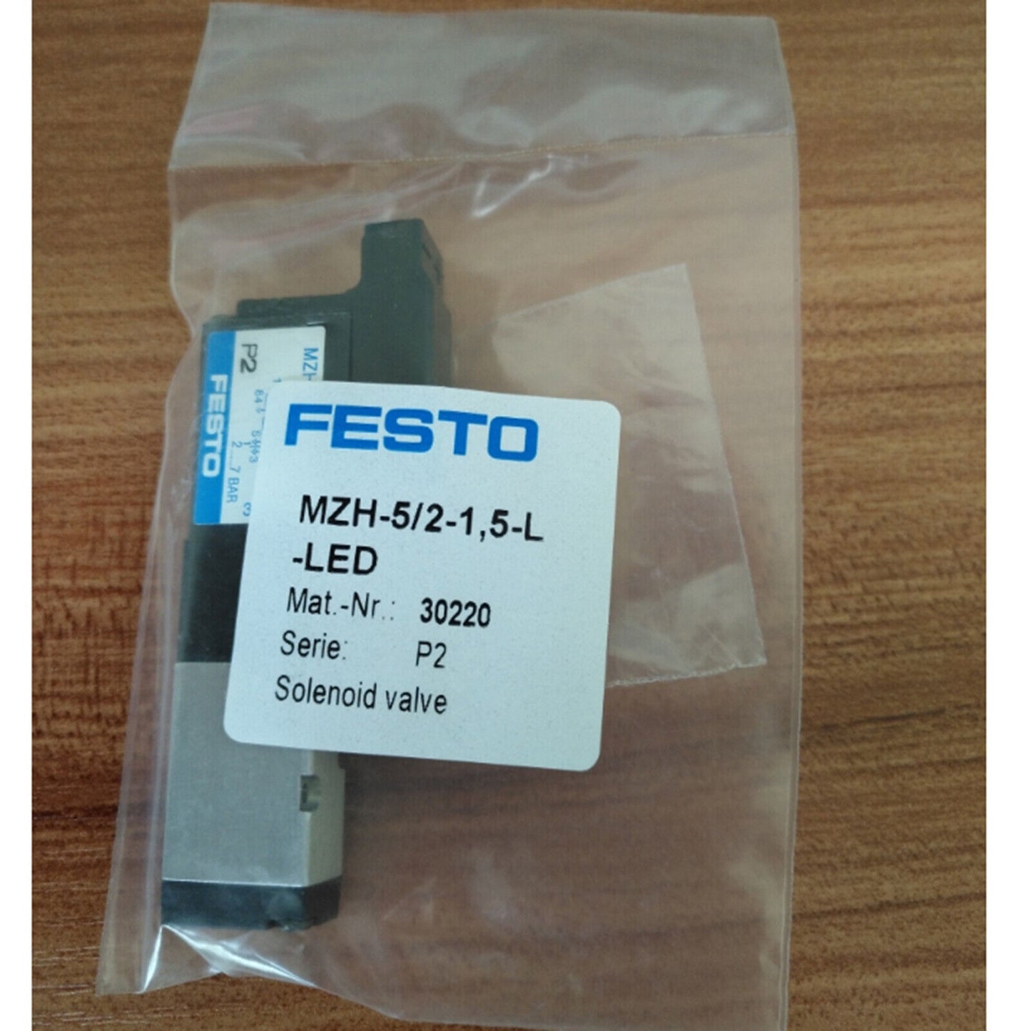 FESTO Solenoid Valve MZH-5/2-1,5-L-LED 30220 – High-Quality 30220 Fitting with LED Light Control - FESTO