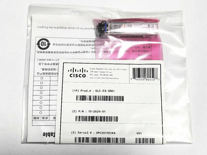 new Cisco GLC-EX-SMD 1000base-ex 40km SFP transceiver module - CISCO
