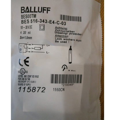 ONE BALLUFF Proximity Switch BES 516-343-E4-C-03 - BALLOFF