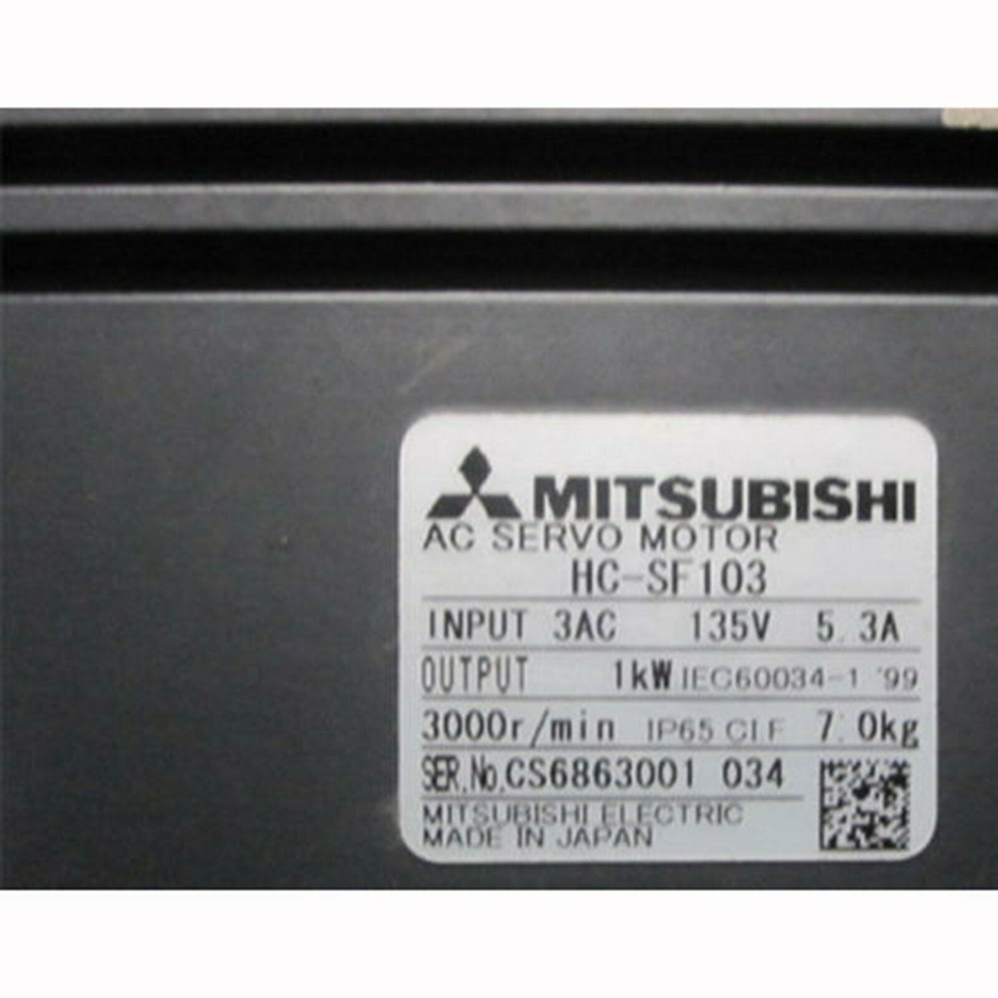 1PC HCSF103 AC Servo Motor - MITSUBISHI
