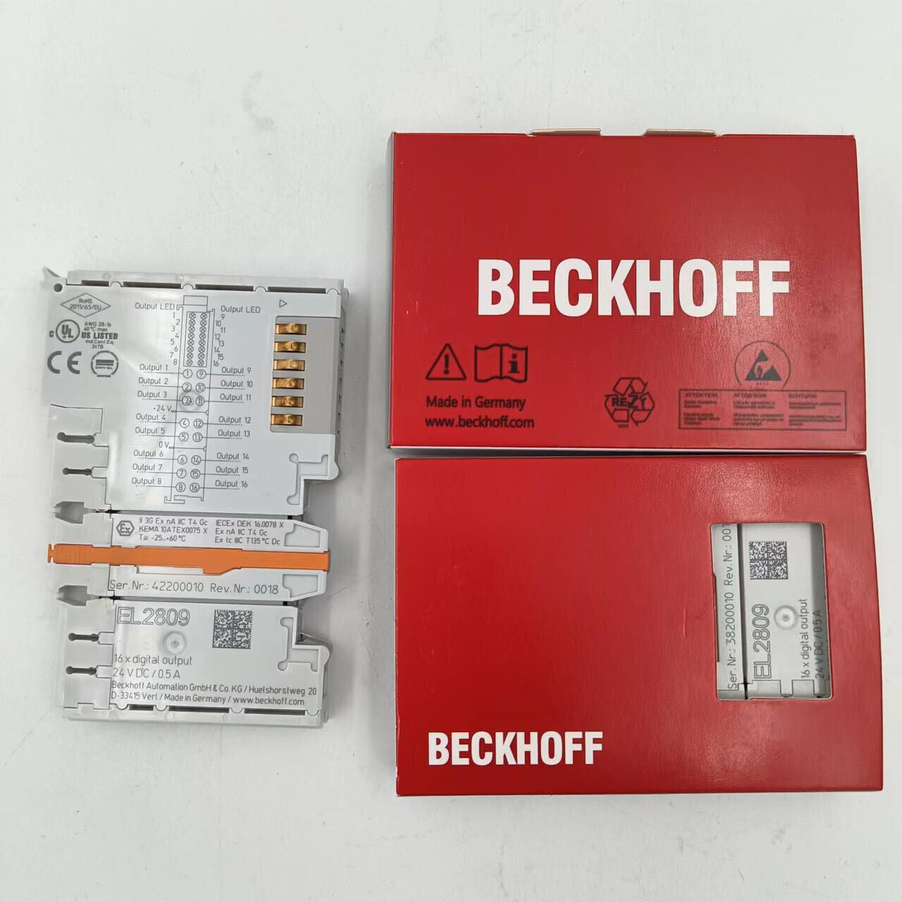Beckhoff EL2809 EtherCAT Terminal 16-channel Digital Output PLC Module - BECKHOFF