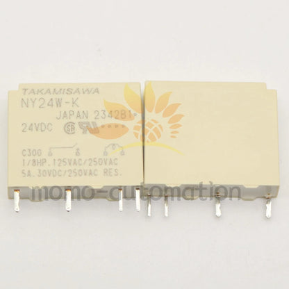 5PCS TAKAMISAWA NY24W-K 24VDC DC24V Power Relay 4Pins 5A