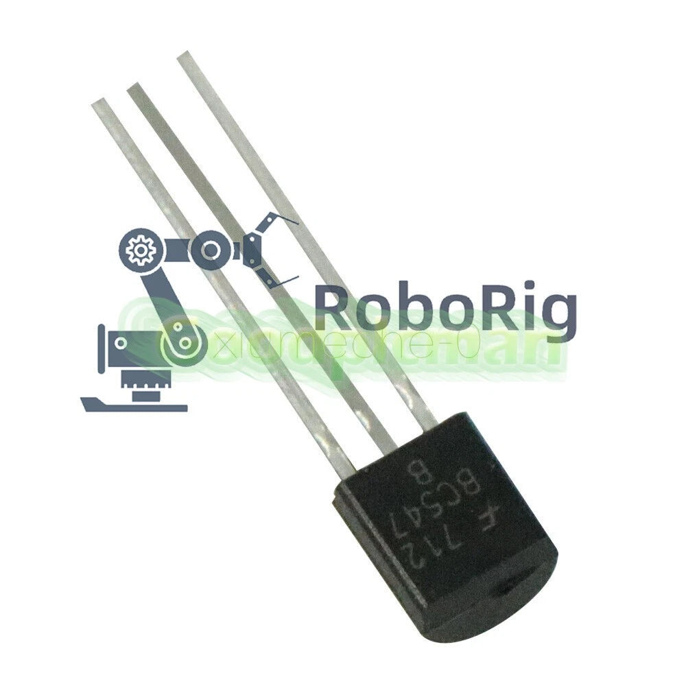 50PCS BC547 TO-92 NPN 45V 0.1A Transistor