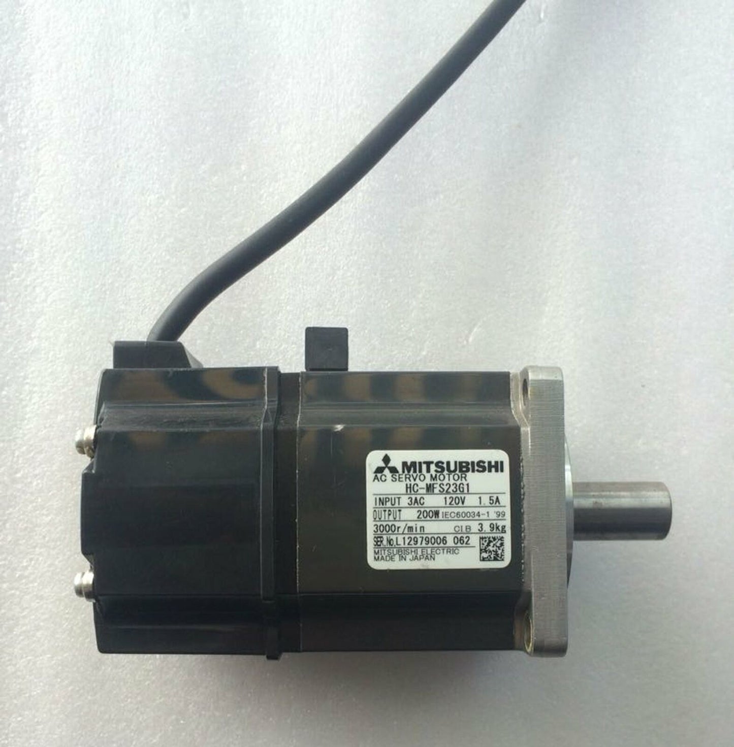 Used Mitsubishi HC-MFS23G1 Servo Motor Tested Good Condition - MITSUBISHI