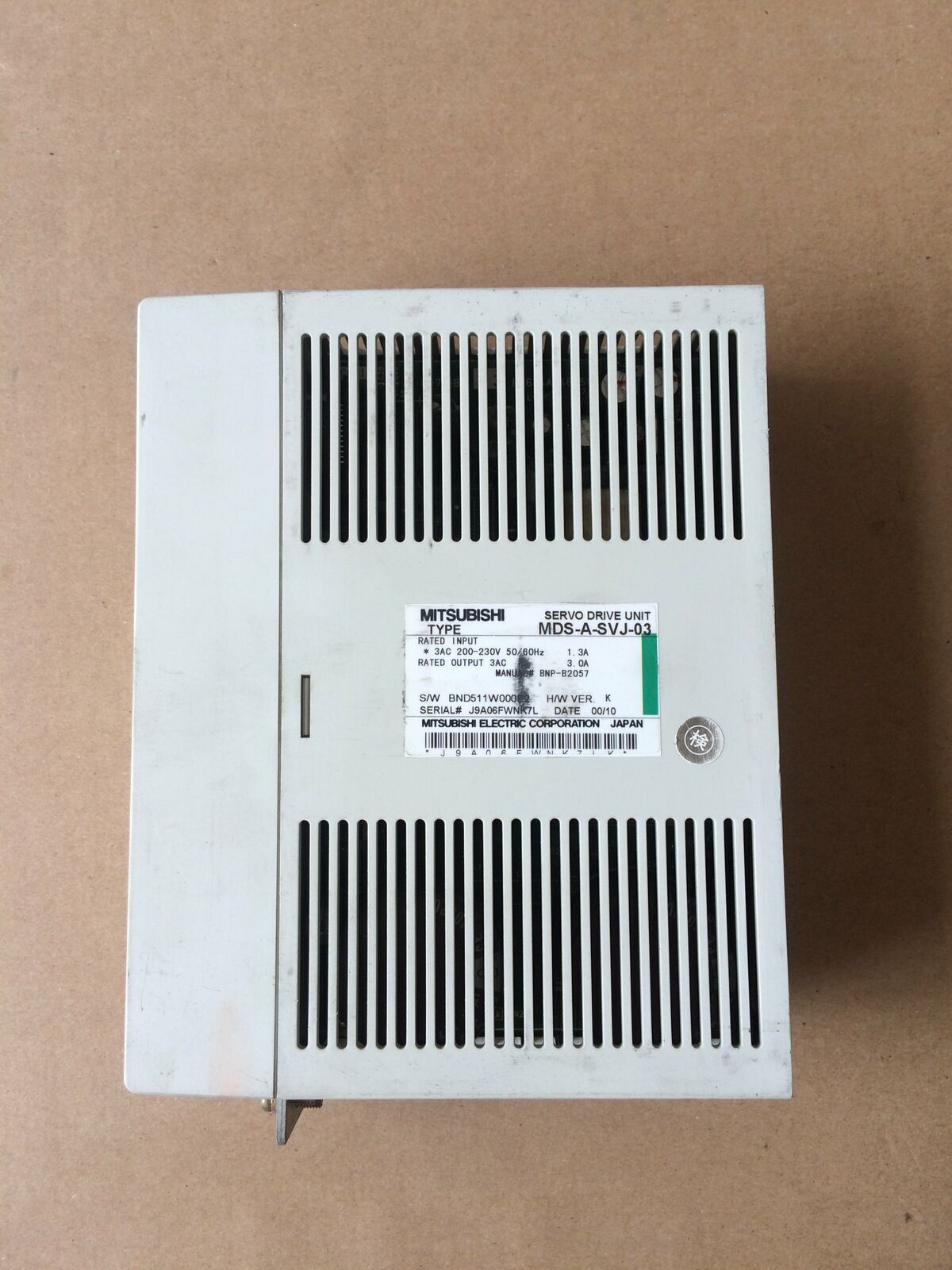 Mitsubishi ONE servo driver MDS-A-SVJ-03: Good test - MITSUBISHI