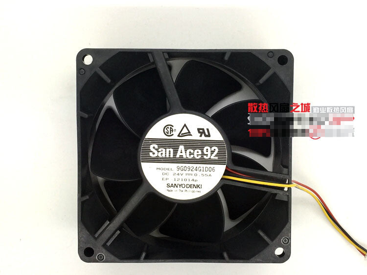 1pcs Sanyo 9G0924G1D06 9038 9cm 24V0.55A inverter server fan