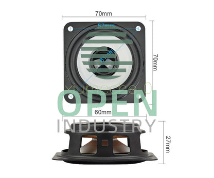 2Pcs 70mm 2.75 Inch Bass Passive Radiator Audio Speaker Auxiliary Woofer
