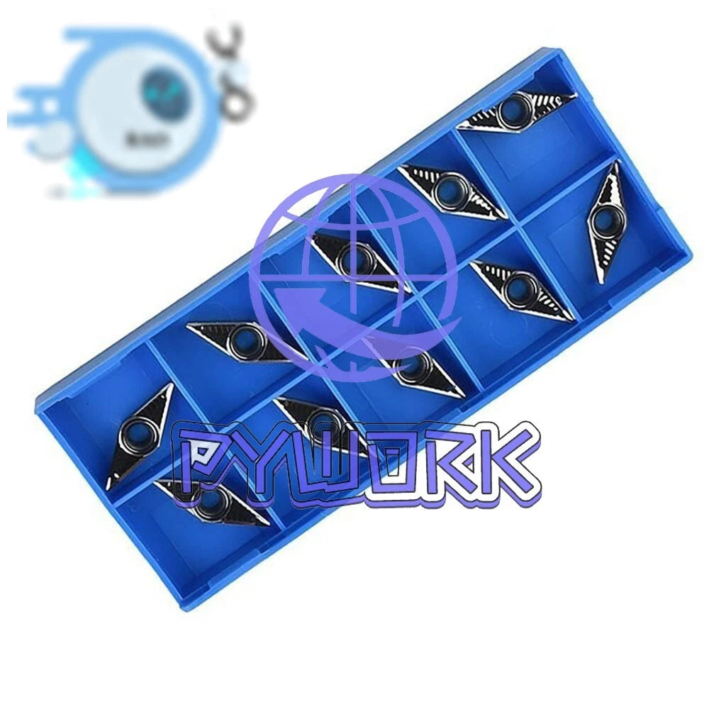 16mm SVVCN1616H11 CNC Lathe Turning Tool holder + 10pcs VCGT110304-AK Inserts
