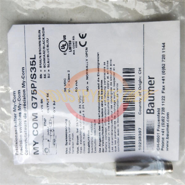 Precision Proximity Switch MY COM G75P/S35L - BAUMER