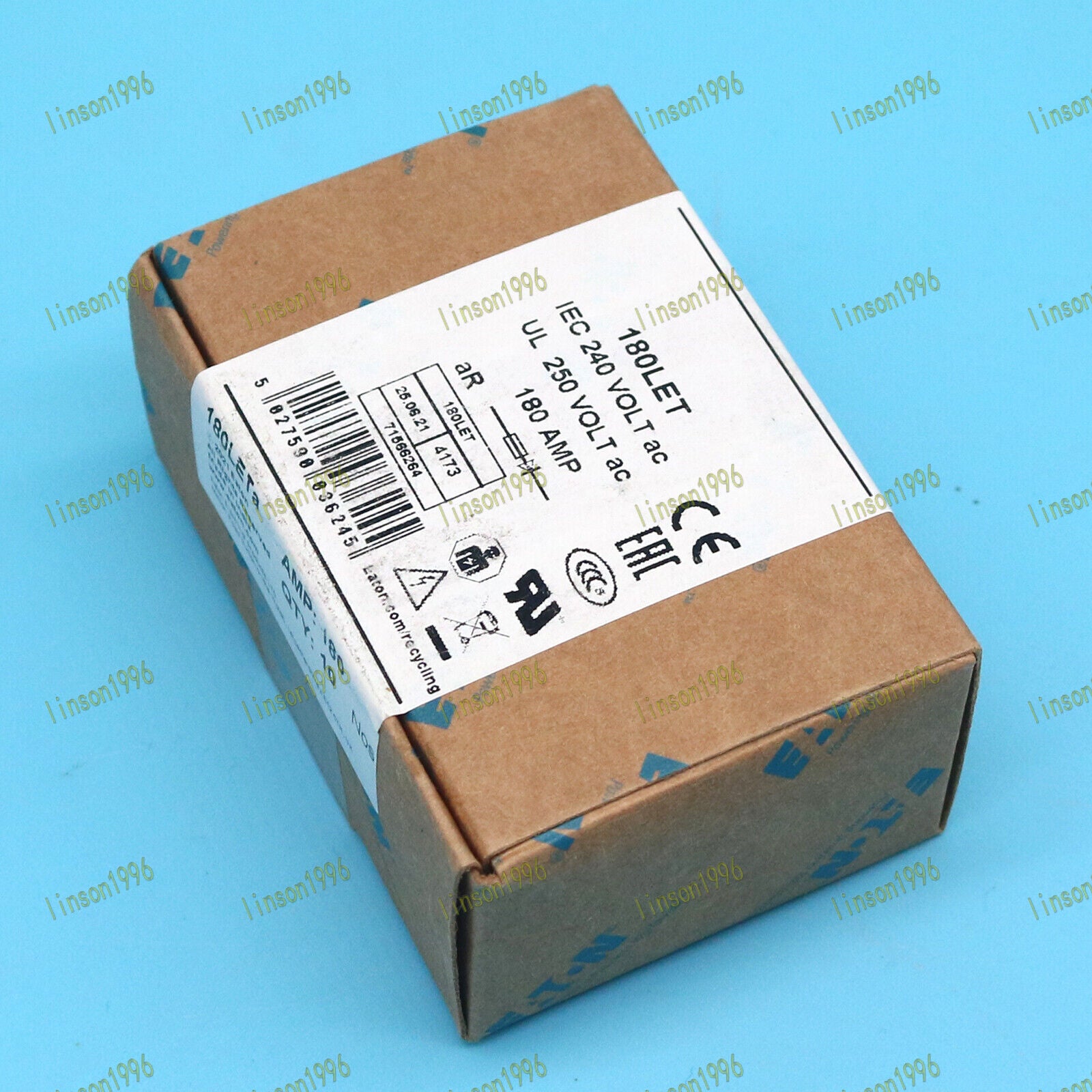 10PC Eaton Bussmann BS88:4 180A 240VAC Fuse in Box - EATON BUSSMANN