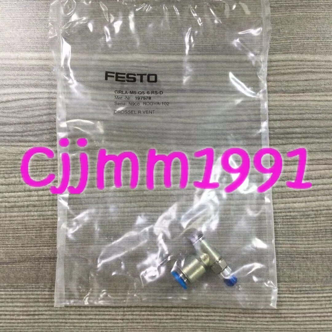 new 1PC Festo one-way throttle valve GRLA-M5-QS-6-RS-D 197578 - FESTO