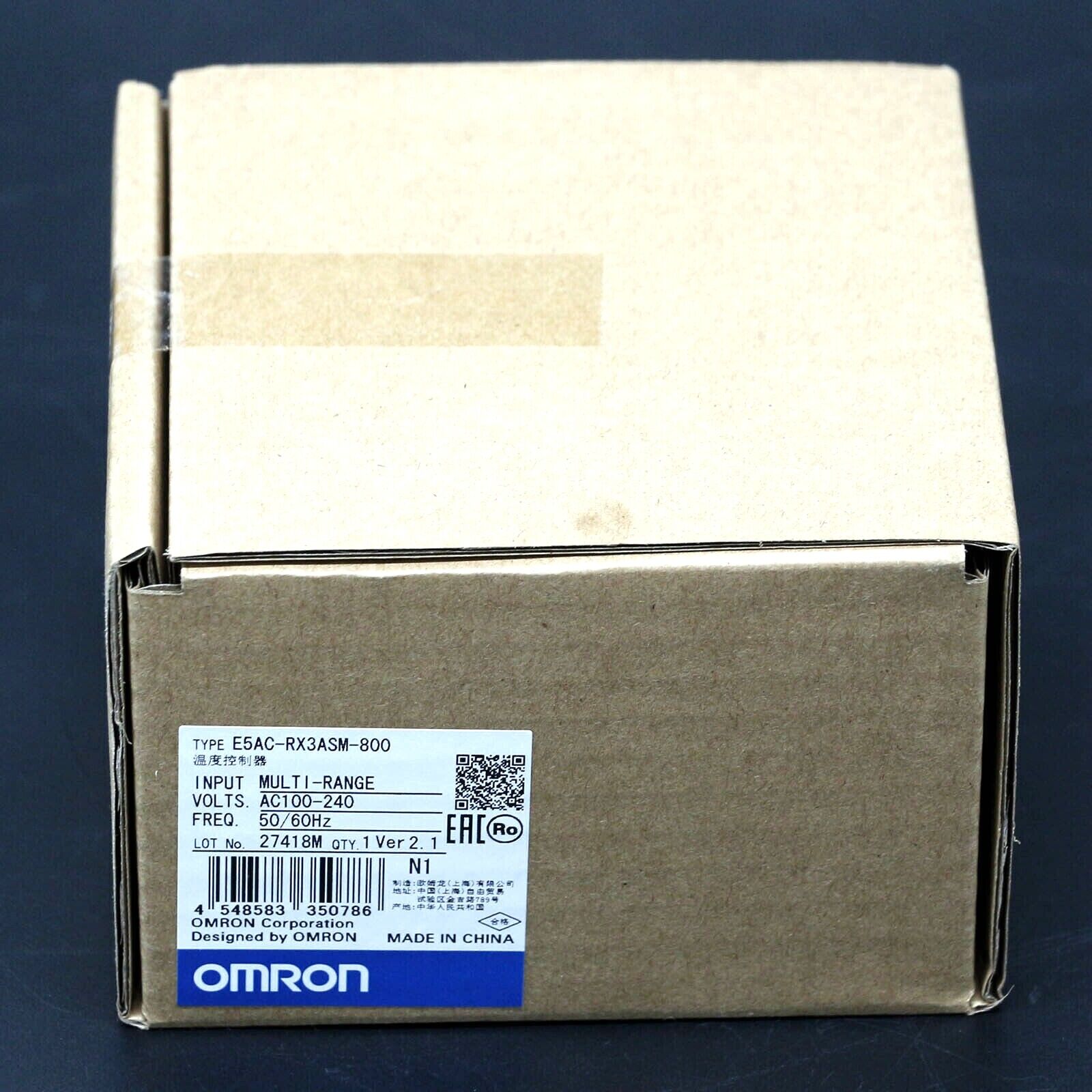 OMRON E5AC-RX3ASM-800 Temperature Controller Module Panel - OMRON