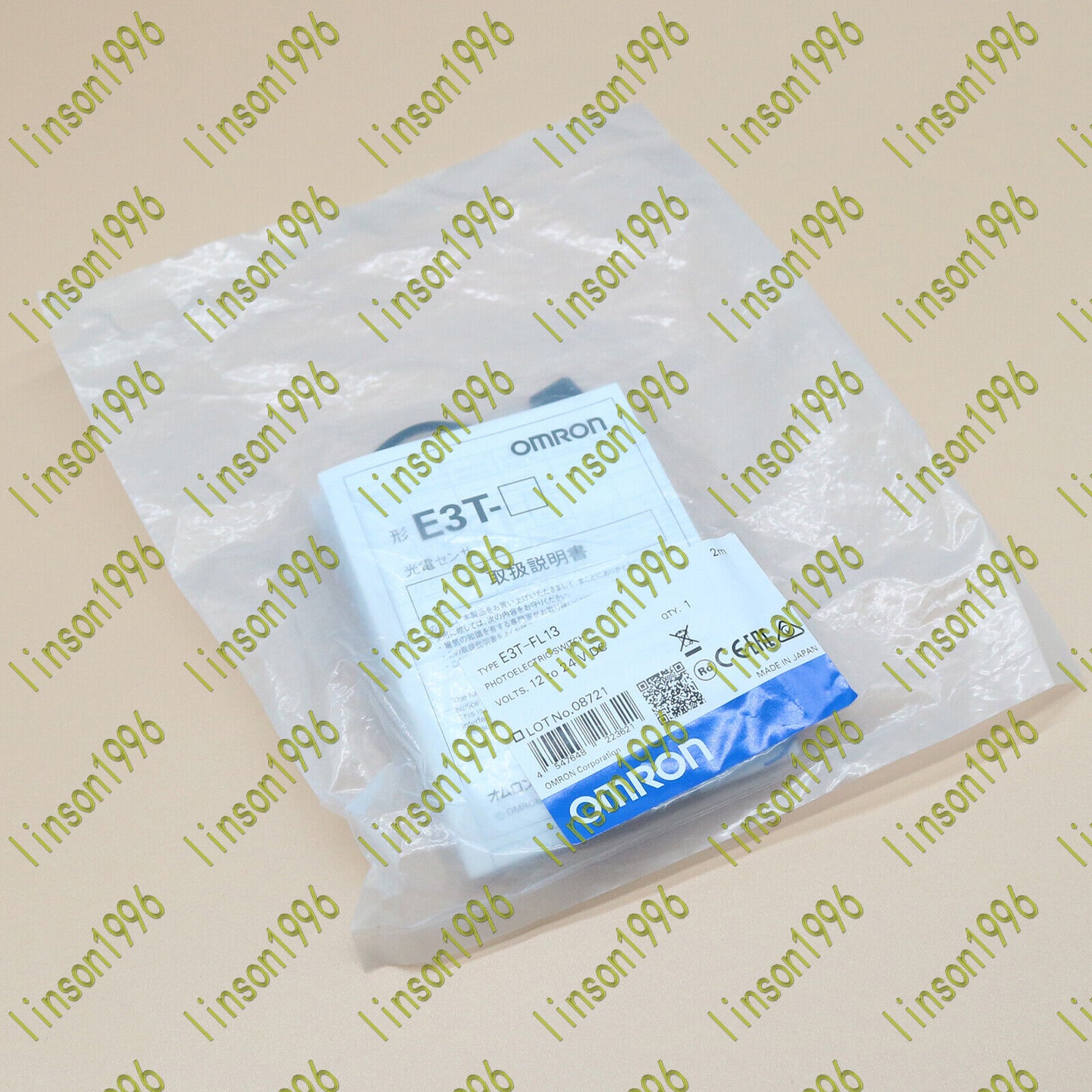 Omron E3T-FL13 Diffuse Photoelectric Sensor - OMRON