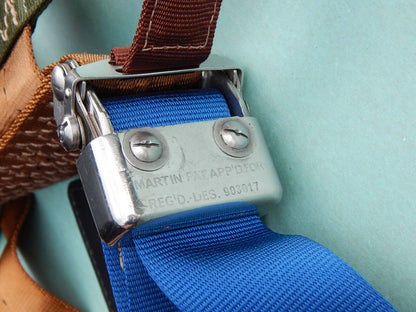 new Martin Baker Parachute Harness Aircraft Belt Pilot NOS - MARTIN BAKER