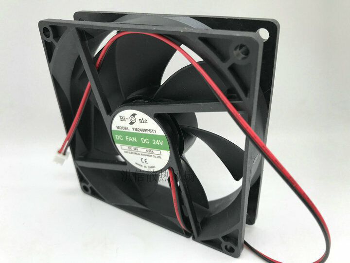 new Bi-onic YM2409PST1 24V 0.24A 0.35A 9CM 9025 2-wire welding machine cooling fan