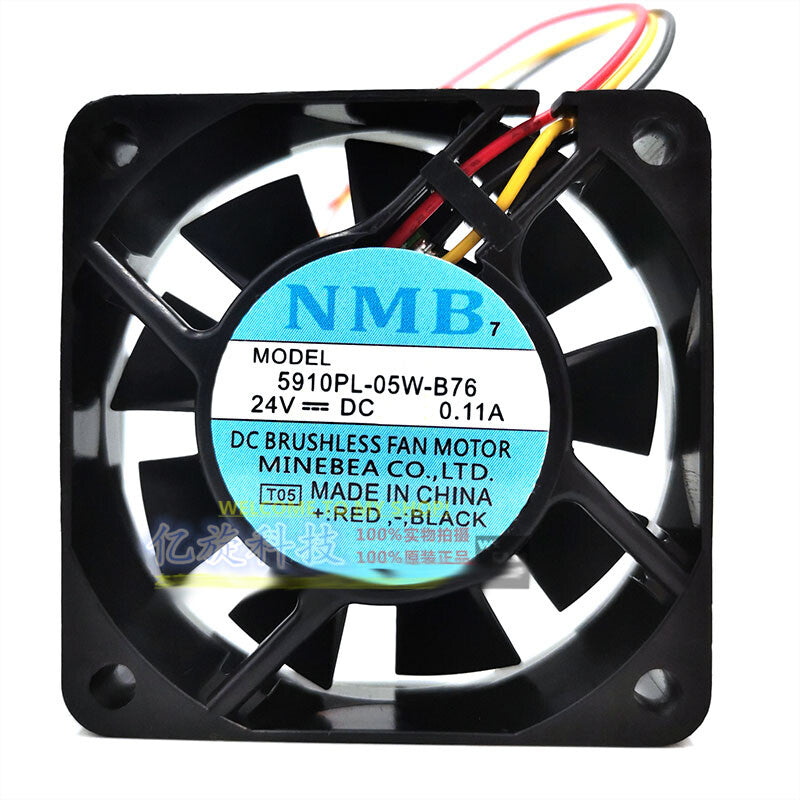 NMB 5910PL-05W-B76 6015 24V 0.11A 6CM inverter cooling fan