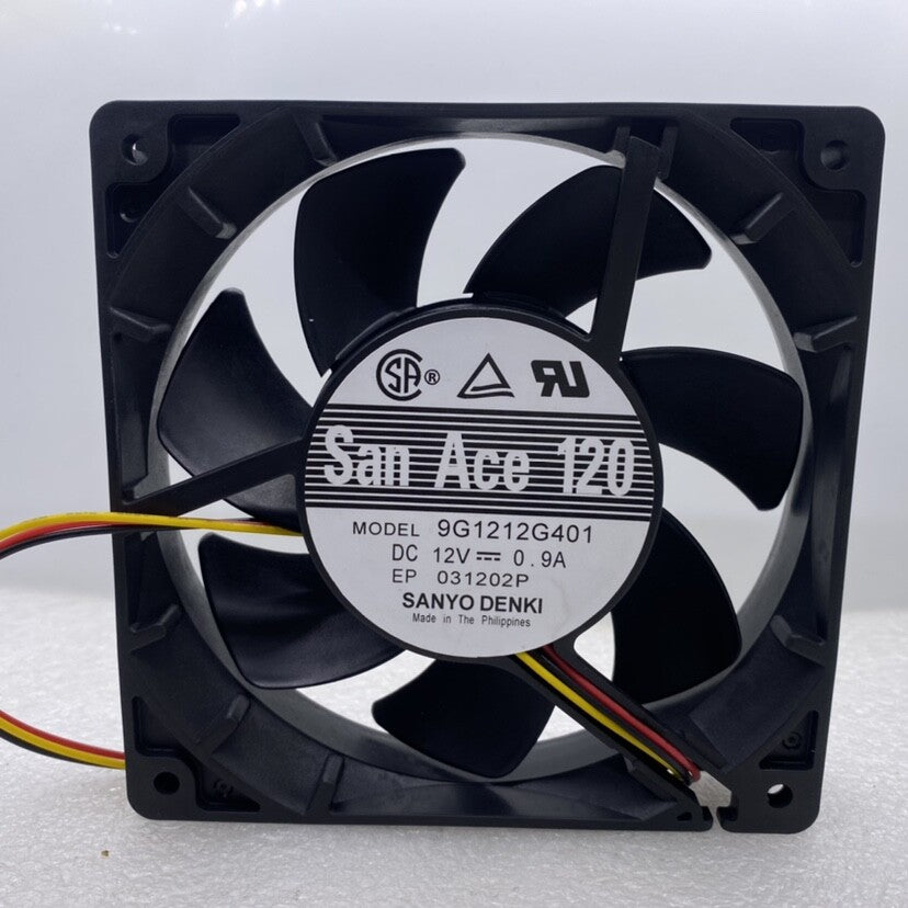 Sanyo 9G1212G401 12025 12V 0.9A 12CM double ball high air volume cooling fan