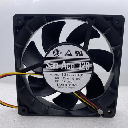 Sanyo 9G1212G401 12025 12V 0.9A 12CM double ball high air volume cooling fan
