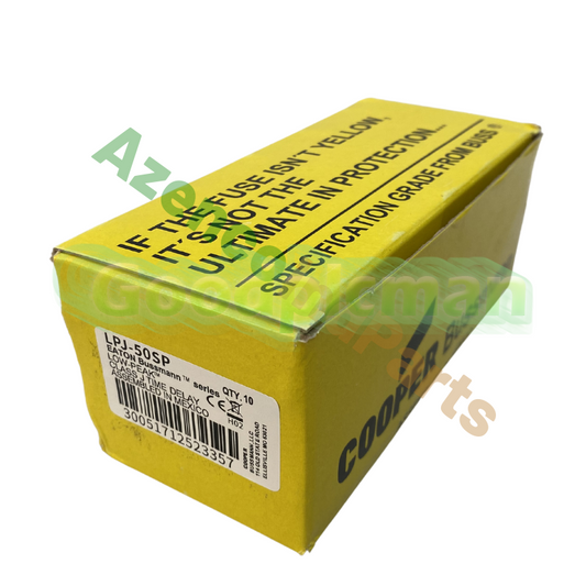 10Pcs Bussmann LPJ-50SP 50 Amp Fuses Low Peak Class J 600 Volts LPJ50SP