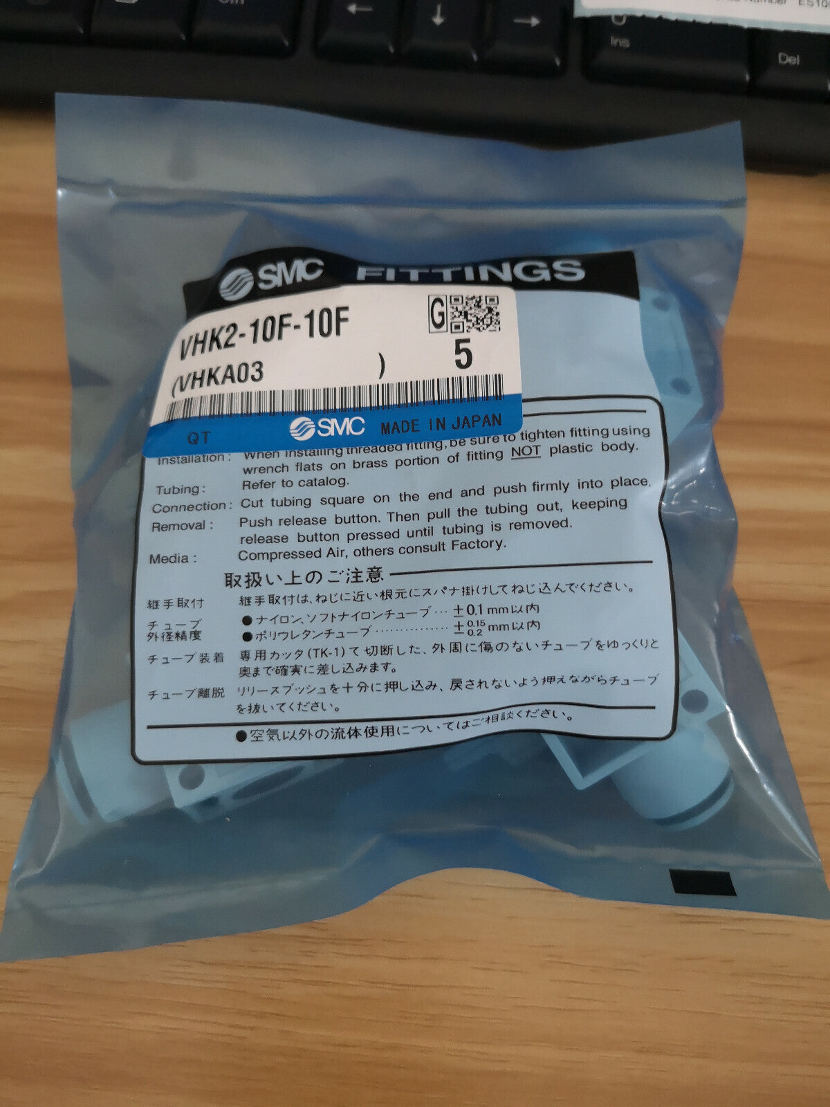1Bag/5pcs SMC VHK2-10F-10F Valve Connector #SM