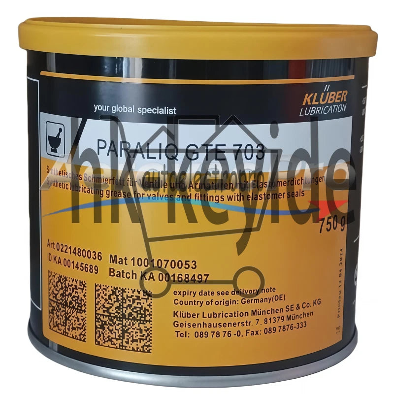 1Pcs KLUBER Lubrication PARALIQ GTE 703 Grease 750g (26.5 OZ) SAFE RELIABLE