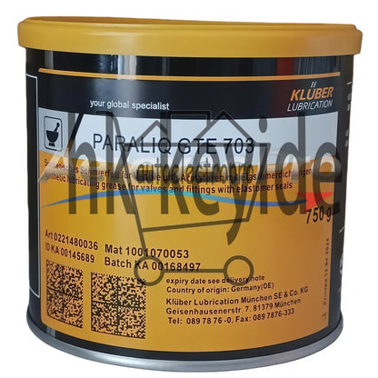 1Pcs KLUBER Lubrication PARALIQ GTE 703 Grease 750g (26.5 OZ) SAFE RELIABLE