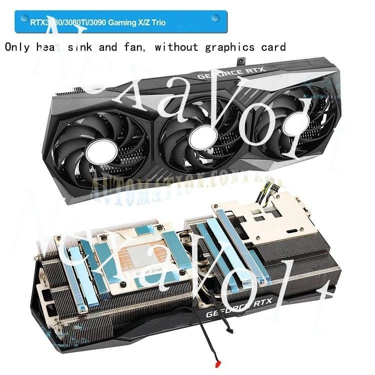 For MSI RTX3080 3080Ti 3090 GAMING X/Z Trio Graphics Card Cooler with Fan