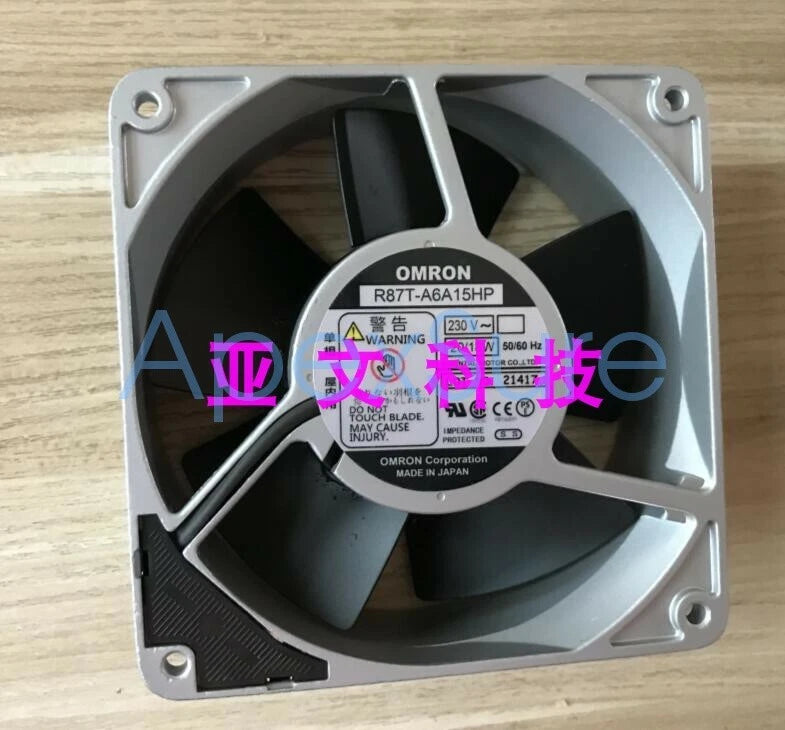1PCS Omron R87T-A6A15HP 230V 16 / 15W 120 * 120 * 38MM all metal cooling fan