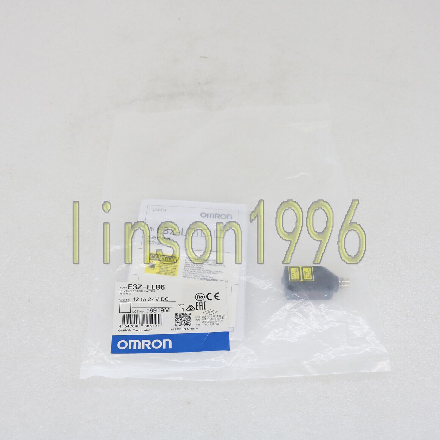 Omron Photoelectric Switch E3ZLL86 12-24V DC for Home Automation Systems - OMRON