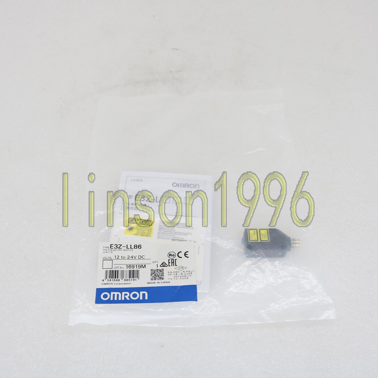 Omron Photoelectric Switch E3ZLL86 12-24V DC for Home Automation Systems - OMRON