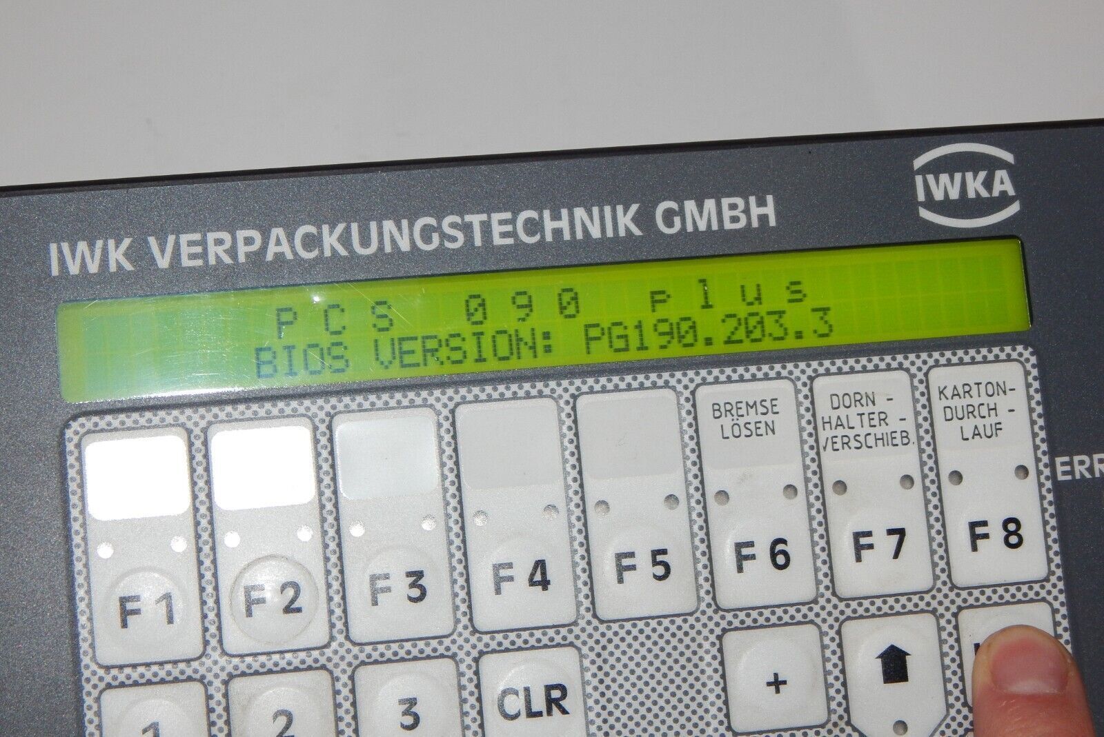 Used Control Panel Operator Console LAUER PCS Plus MPI PCS090.m PG 190.203.3 021098 - Reliable Enterprise Control System - LAEGER