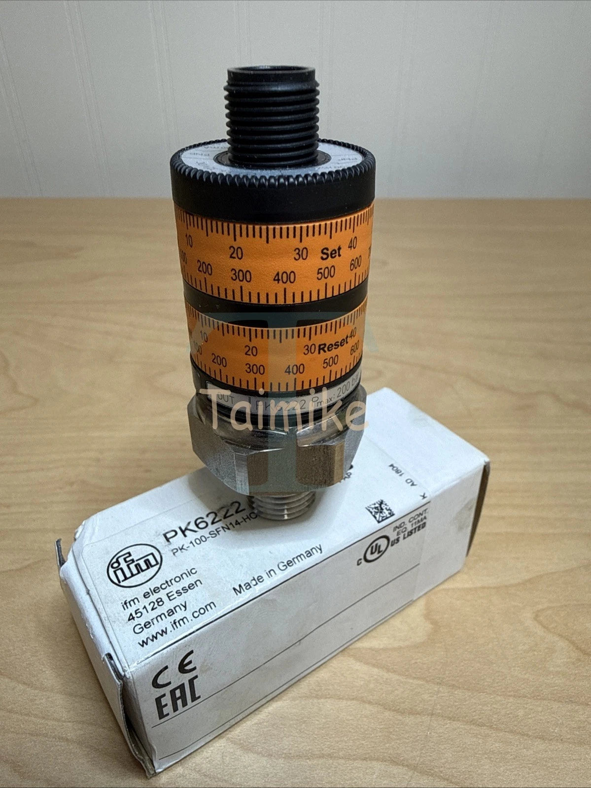 ! IFM PK6222 Pressure Sensor Switch PK-100-SFN14-HCPKG/US/