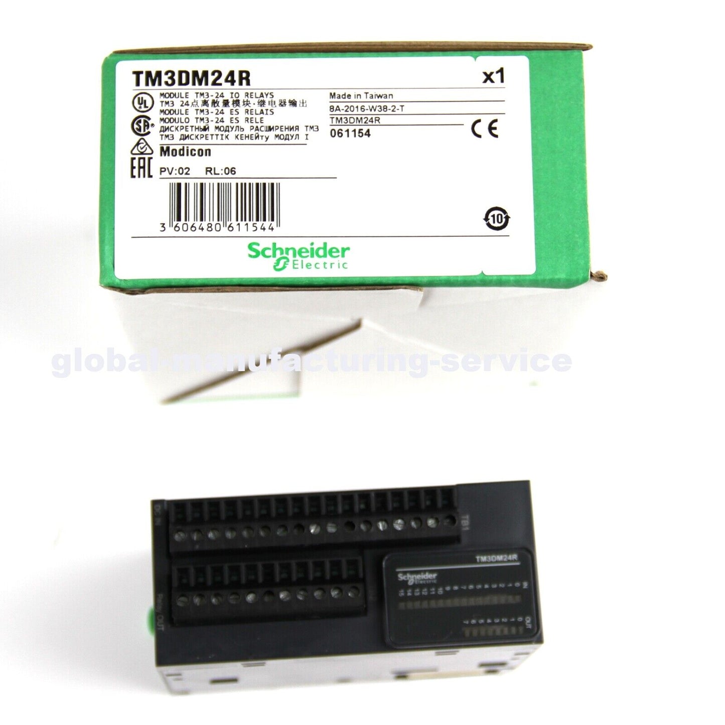 SCHNEIDER TM3DM24R Discrete Module 24V 12A 288W 400x300mm 2.5kg Solar Power System - SCHNEIDER
