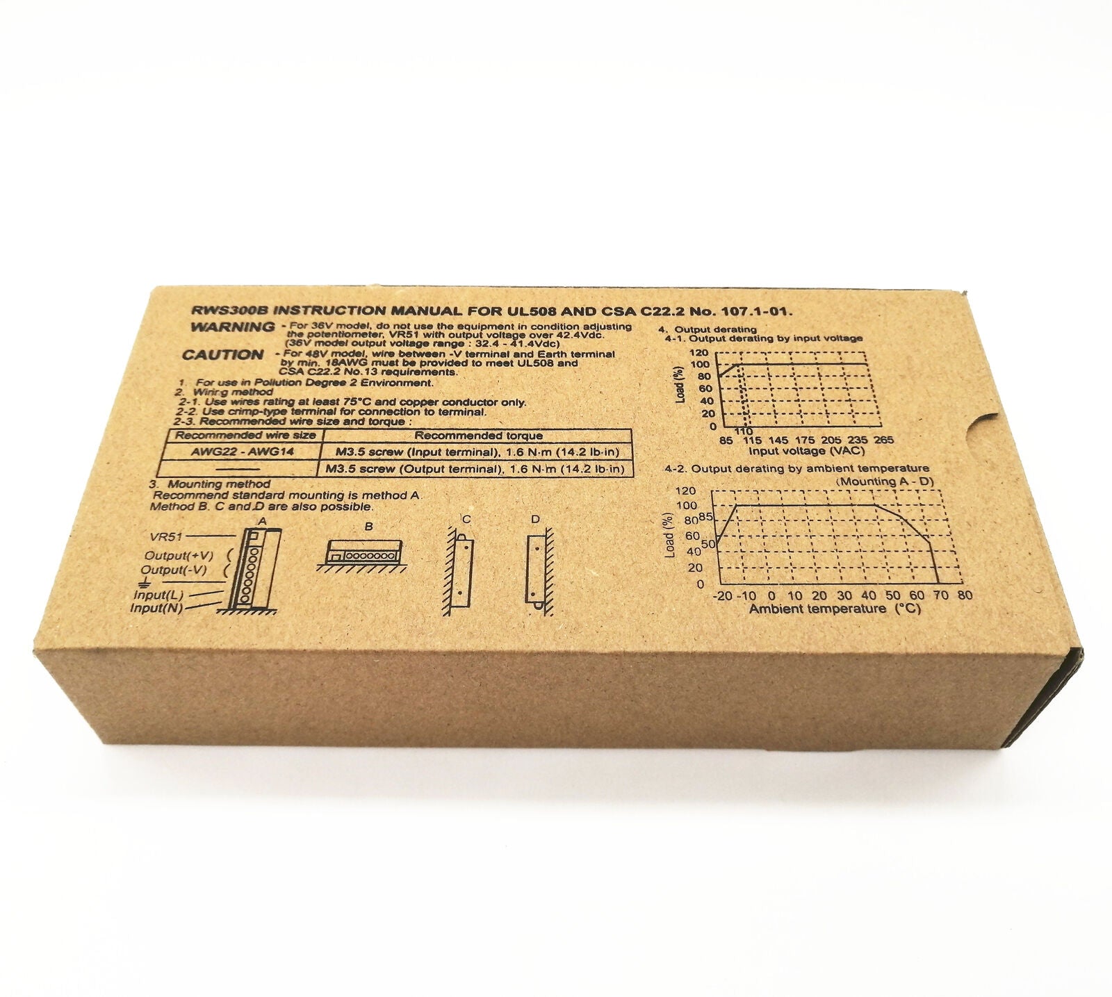 new 1pcs TDK-LAMBDA RWS300B-48 Switching Power Supply 48V 6.3A - TDK-LAMBDA